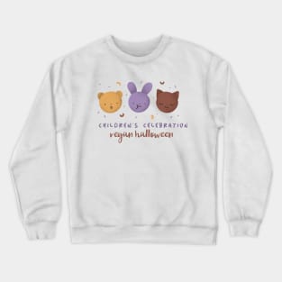 Vegan  Halloween Celebrations Tees. Crewneck Sweatshirt